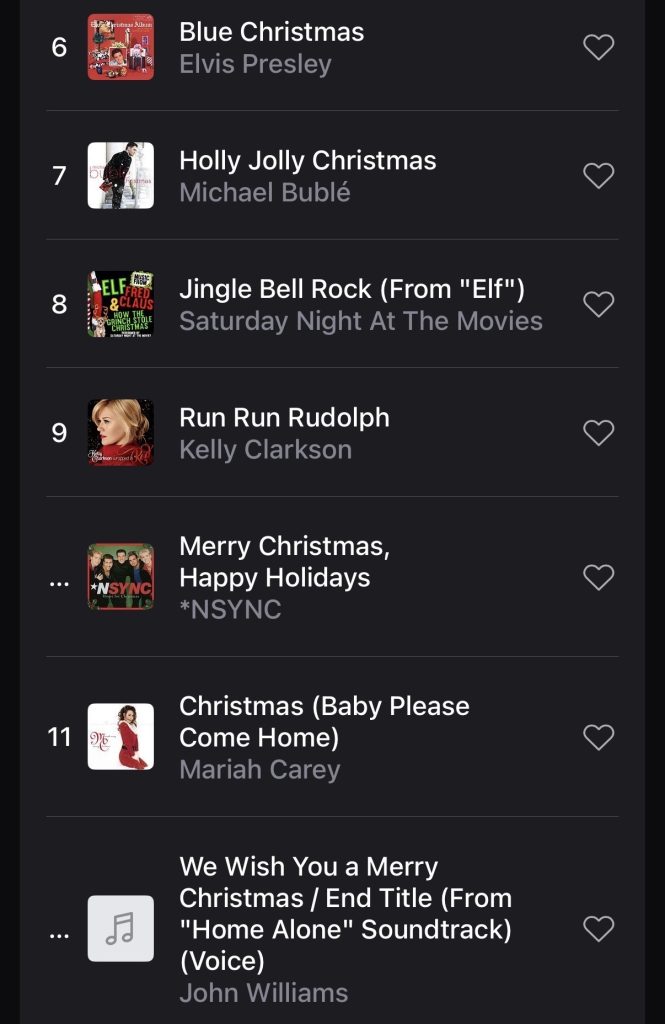 Christmas in July Ride playlist featuring Hanson, Beach Boys and Bing Crosby
