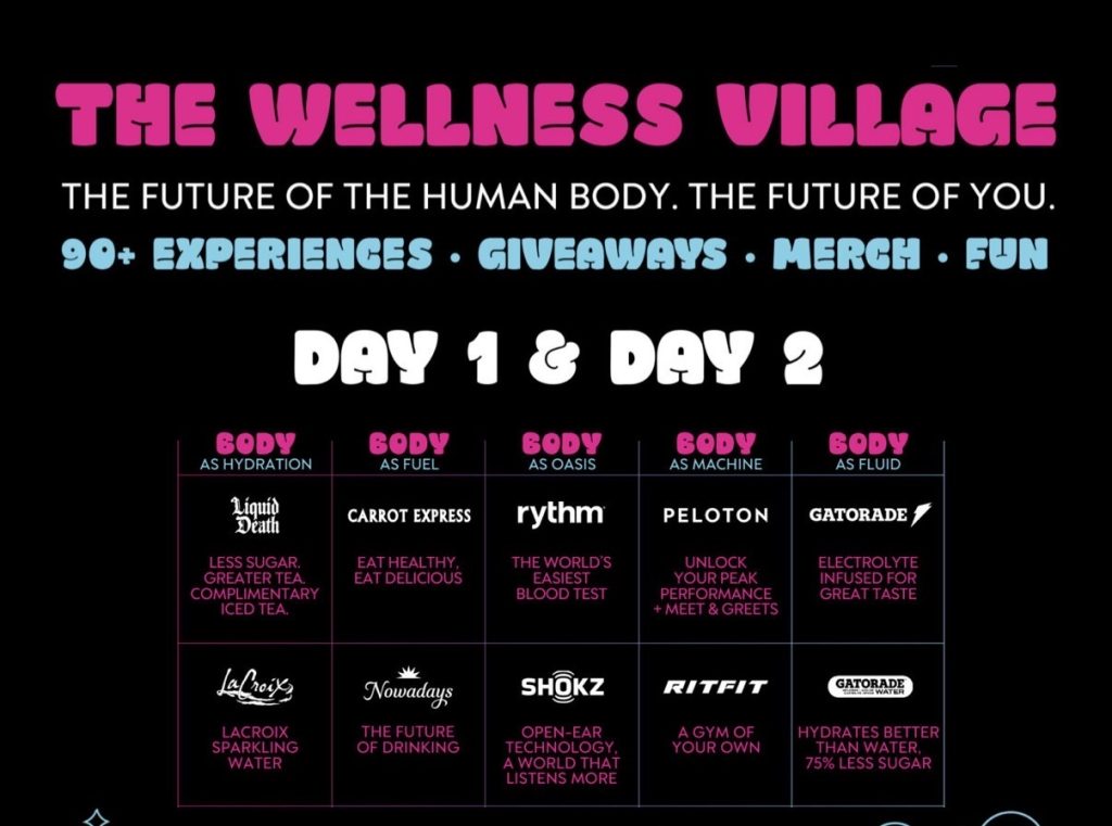 Faces of Fitness Miami promo code Wellness Village partner list including Peloton