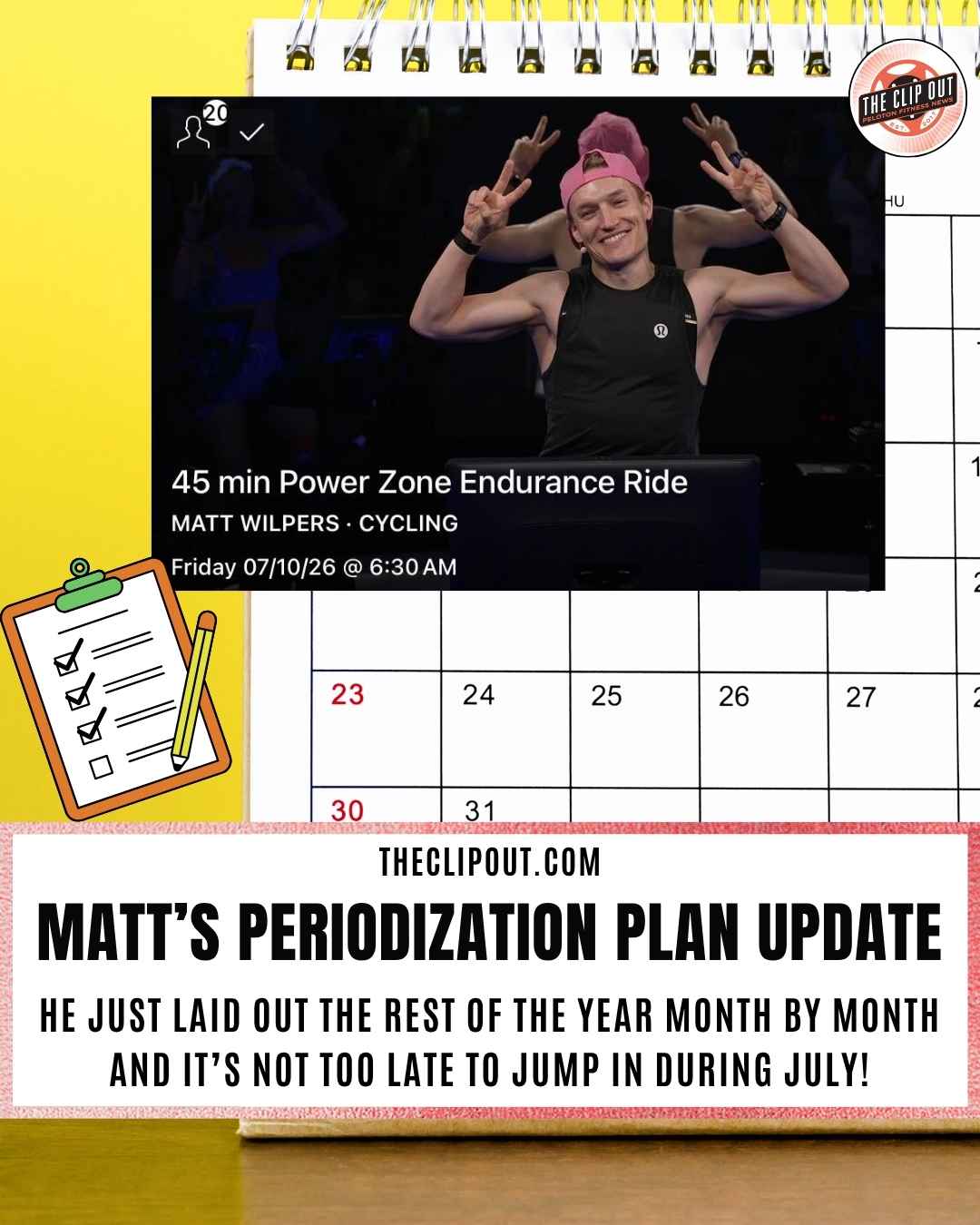 Matt Wilpers periodization plan update
