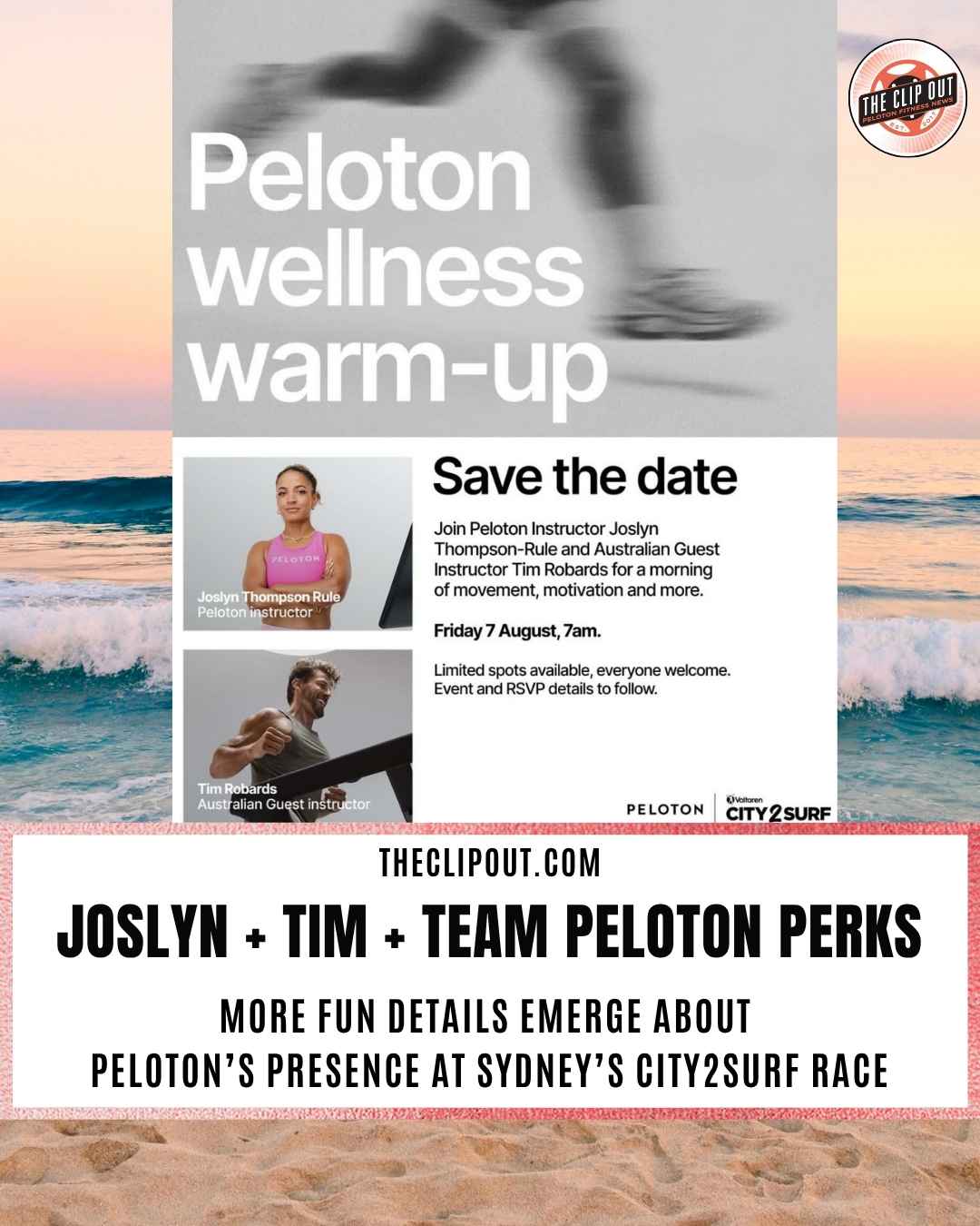 Peloton City2Surf 2026 Brings Joslyn and Tim Together