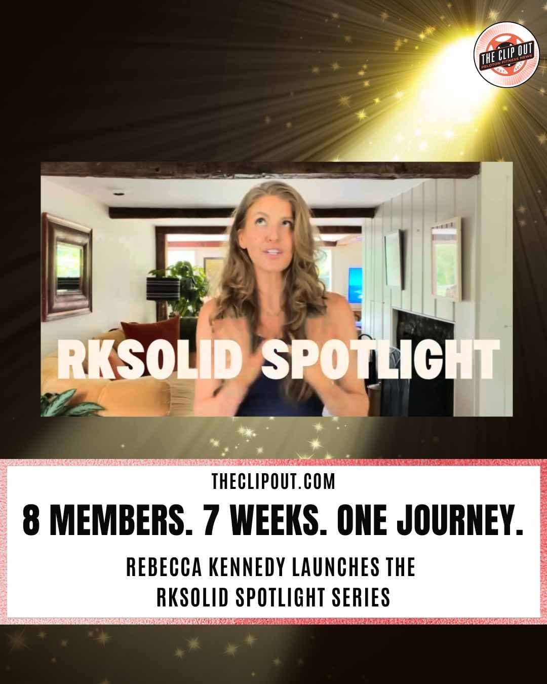 Rebecca Kennedy introducing the RK Solid Spotlight in the Peloton HiLit+ program