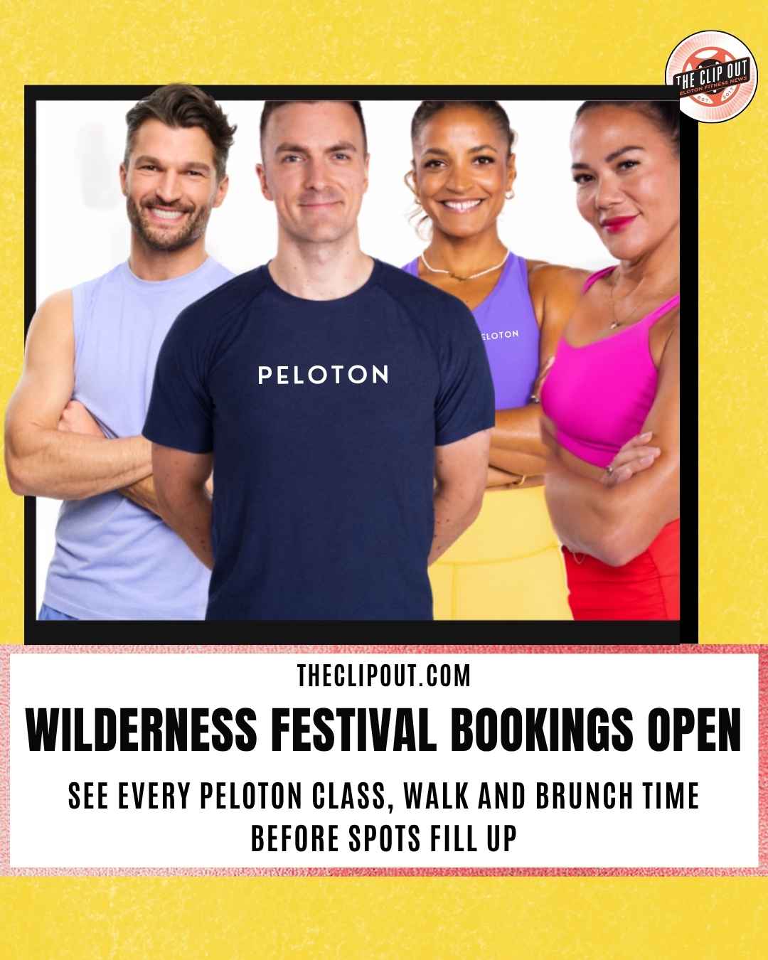 Peloton Wilderness Festival Schedule