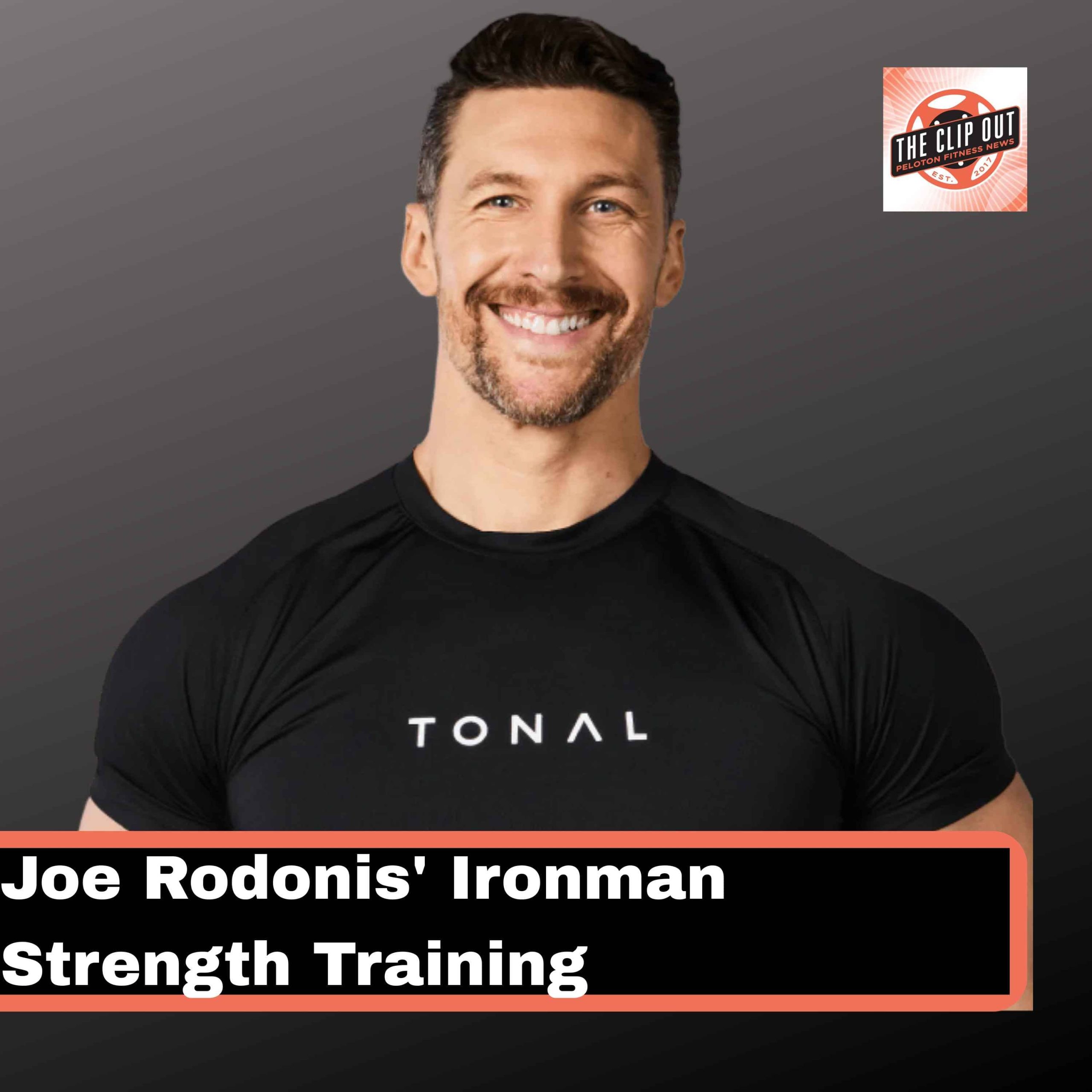 Tonal coach Joe Rodonis smiling for Ironman strength training episode