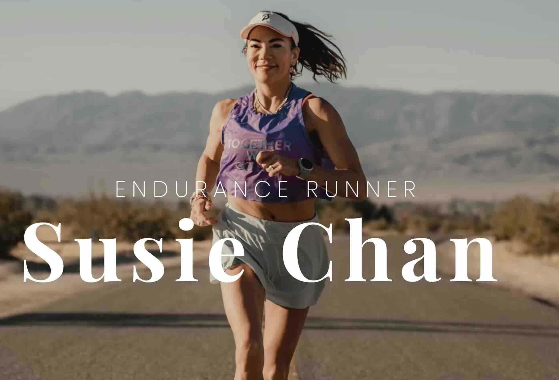 Susie Chan steady state run during an outdoor training session - from her website