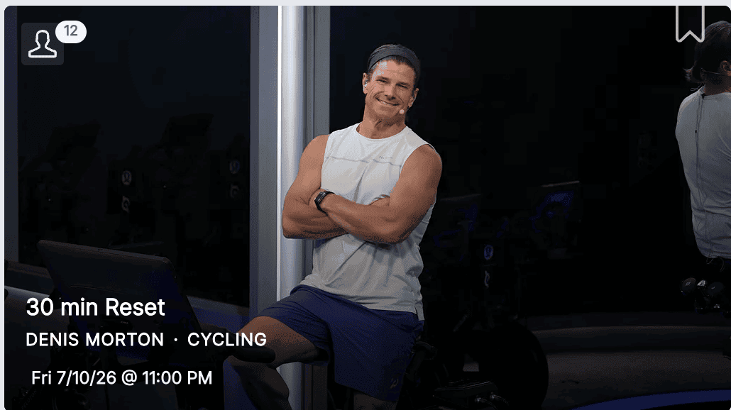 Best Peloton Classes Denis Morton