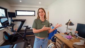 Gym Renovation Before - Emma Lovewell, Peloton
