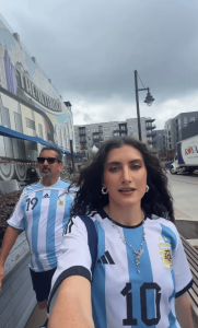 World Cup Game, Camila Ramon and her dad
