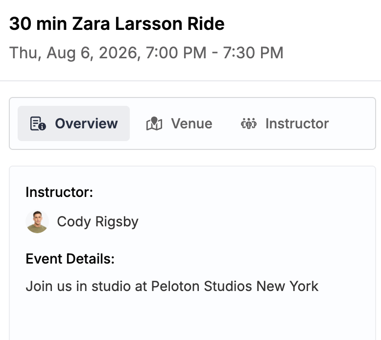 Peloton August Artist Series class schedule featuring Zara Larsson and Backstreet Boys