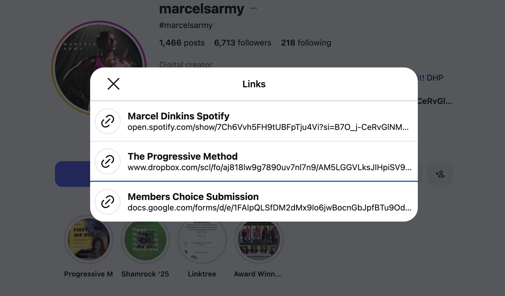 Marcel Dinkins song requests