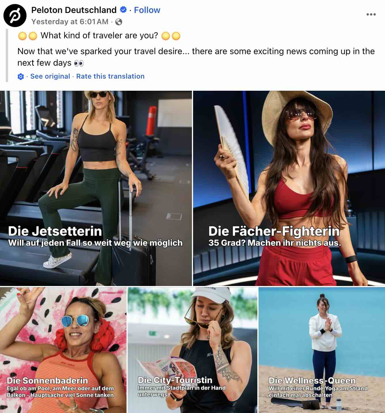 Peloton Reiselust classes teased for German-language instructors