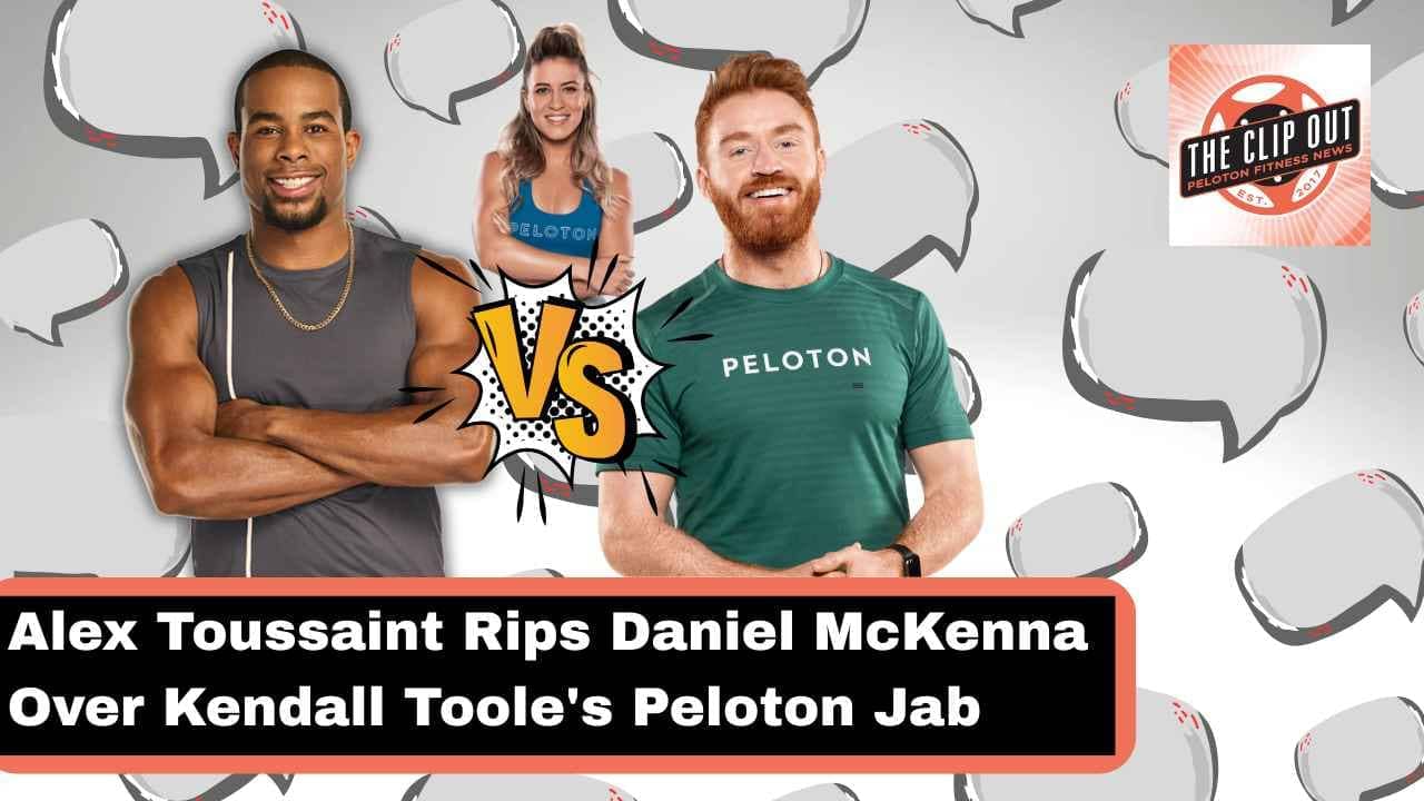 Peloton instructor drama: Kendall Toole, Daniel McKenna, and Alex Toussaint - image stitched together, not a group photo.