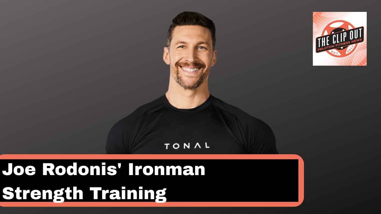 Tonal coach Joe Rodonis smiling for Ironman strength training episode