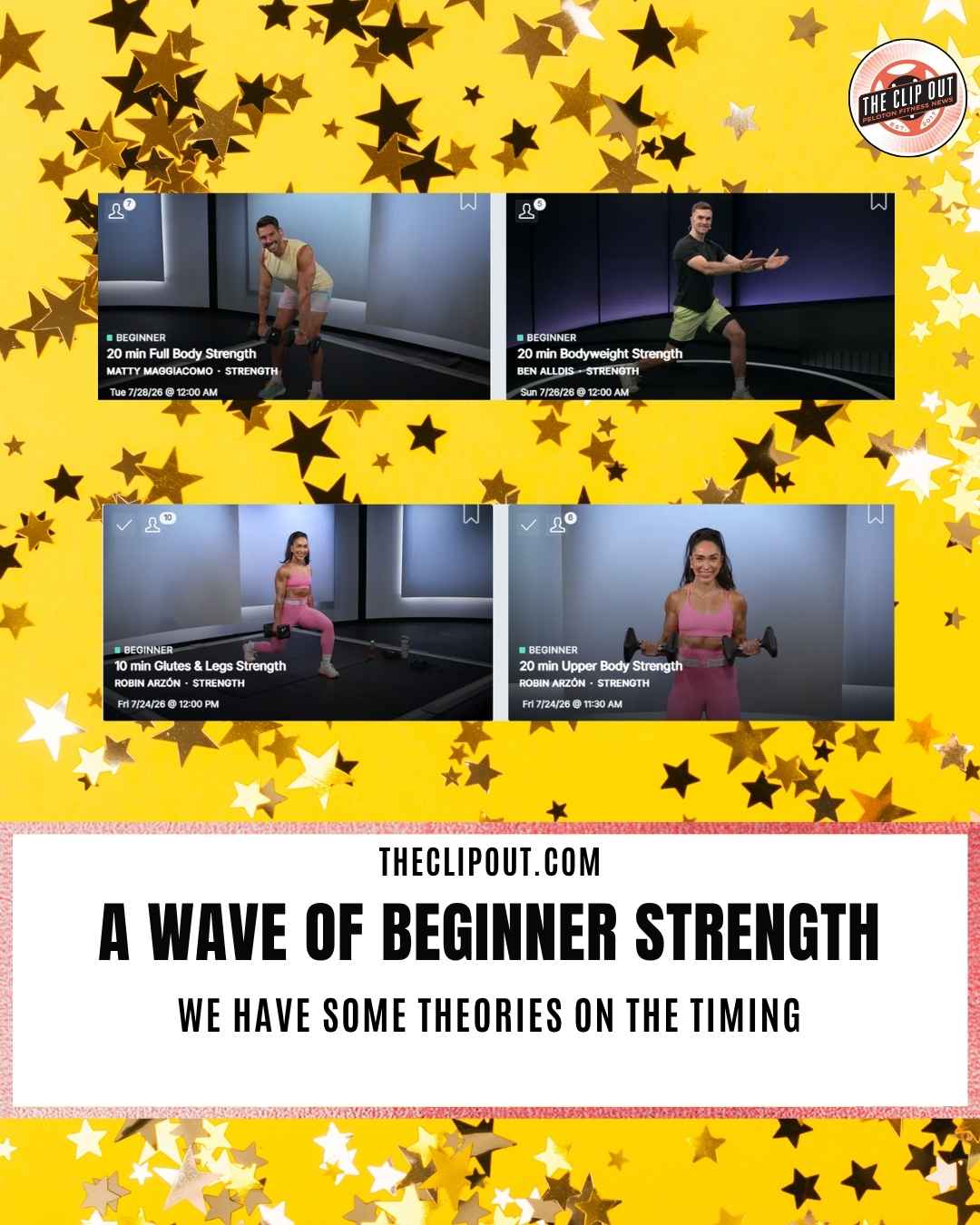 Beginner Strength Wave of Classes at Peloton