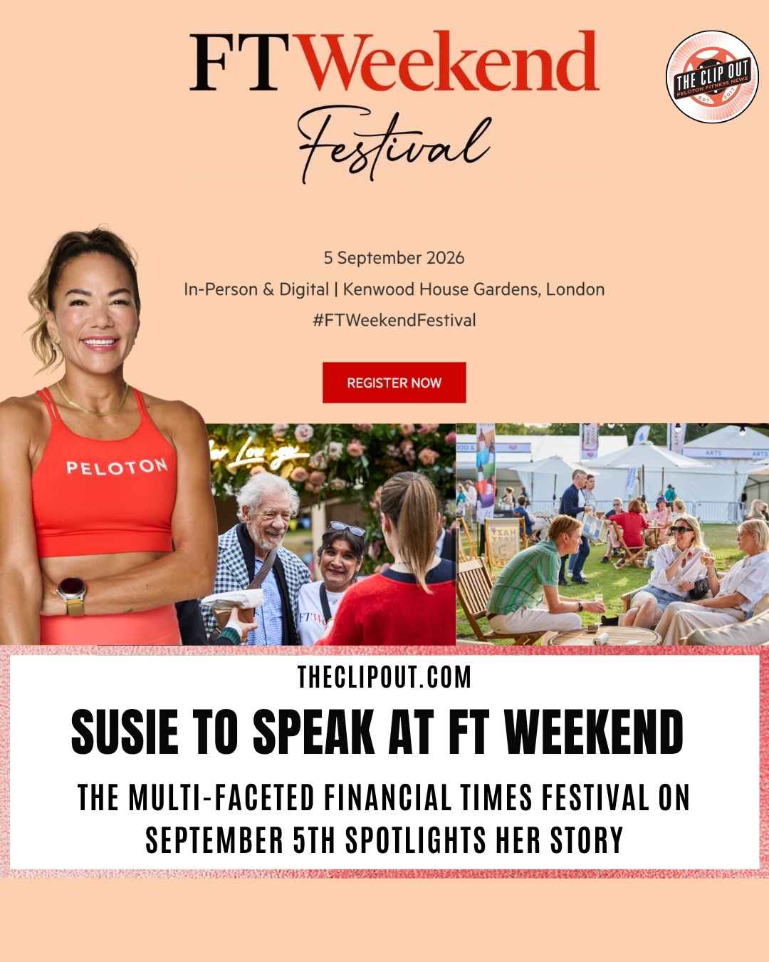 FT Weekend Festival Welcomes Peloton Instructor Susie Chan (1)