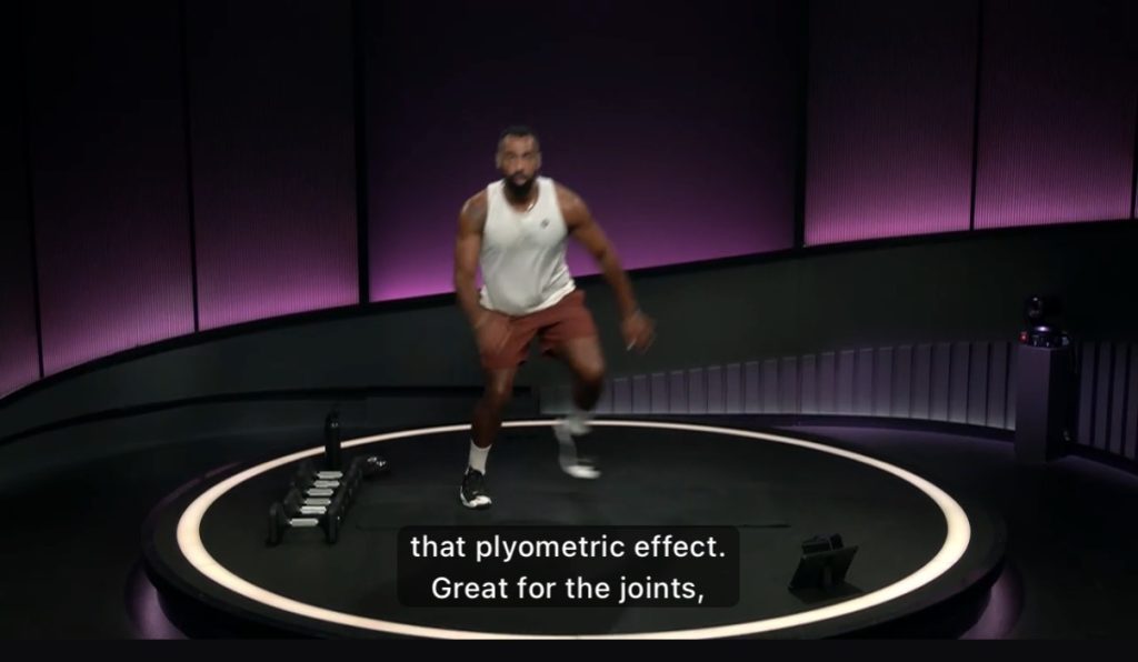 Jermaine Johnson Glutes & Legs Strength class, lateral jump for plyometric conditioning