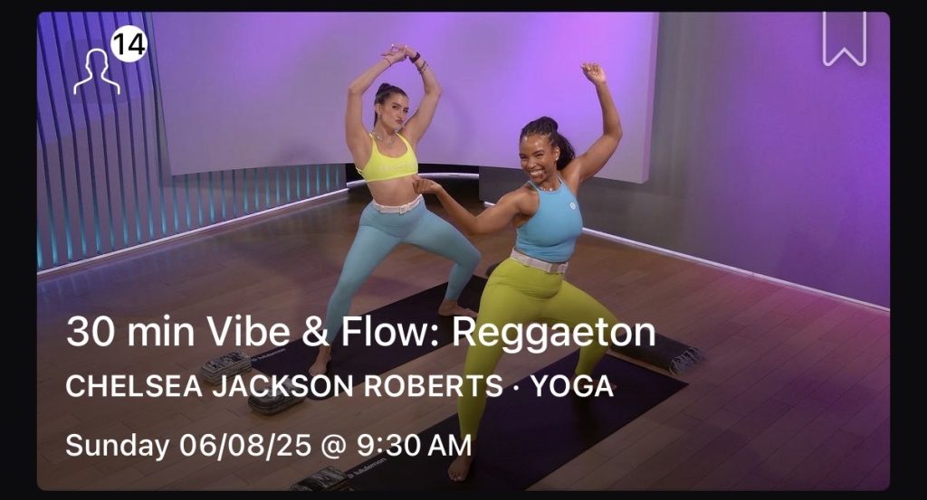 Vibe & Flow yoga collection overview with Chelsea Jackson Roberts, 5 classes, Peloton