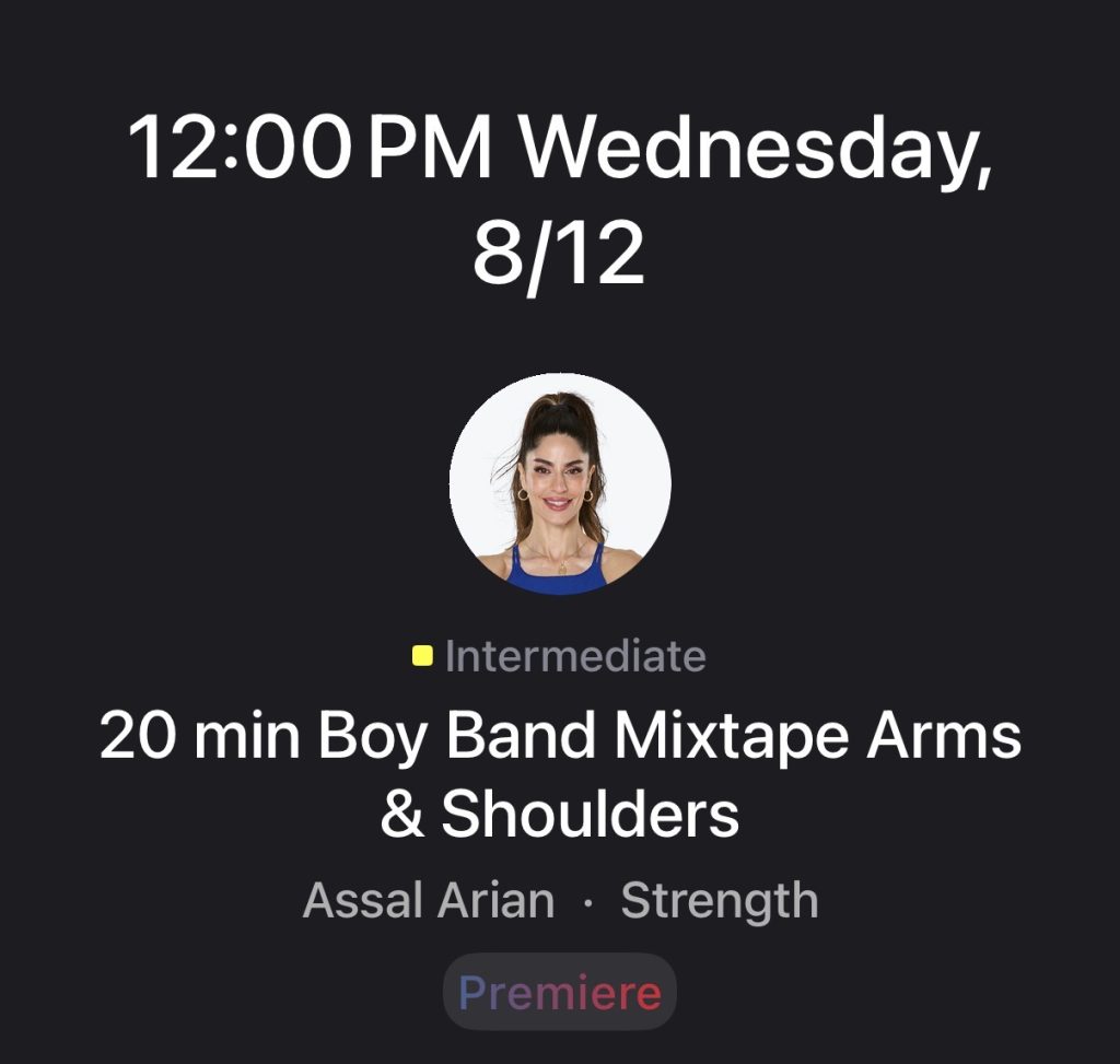 Peloton Boy Band Week Challenge Assal Arian strength class