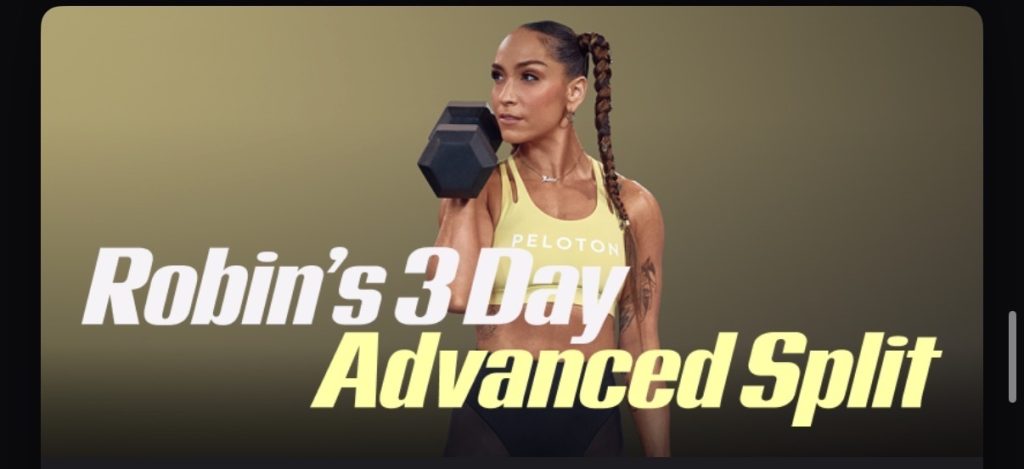 Peloton Split Training Programs promotional image featuring instructors Tunde and Robin