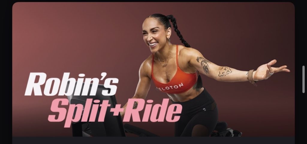 Peloton Split Training Programs promotional image featuring instructors Tunde and Robin