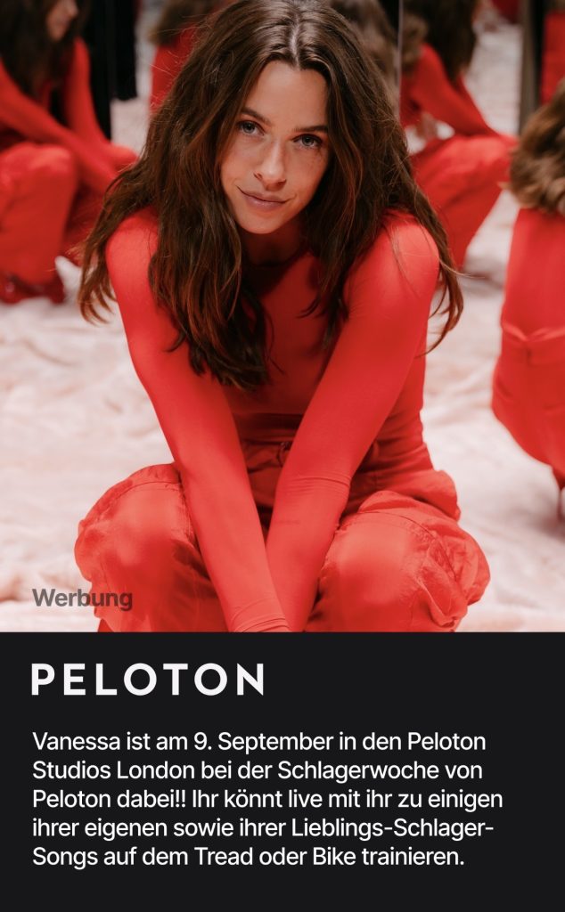 Vanessa Mai Peloton Studios London appearance announcement photo