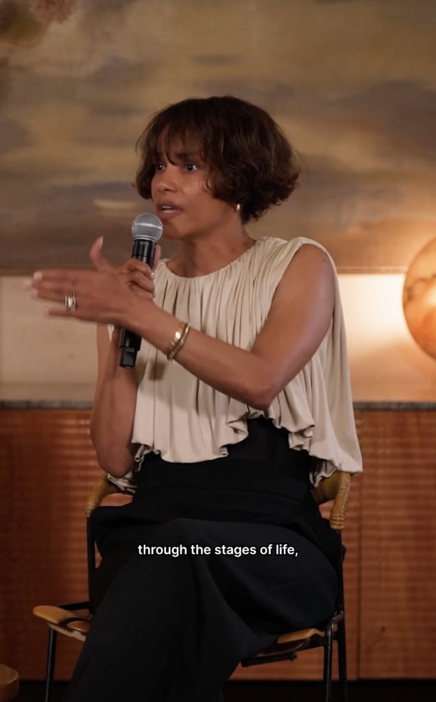 Halle Berry Peloton panel on lifting heavier weights through every stage
