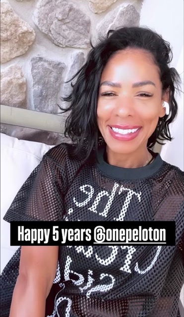 Kirsten Ferguson posting happy 5 year peloversary on instagram