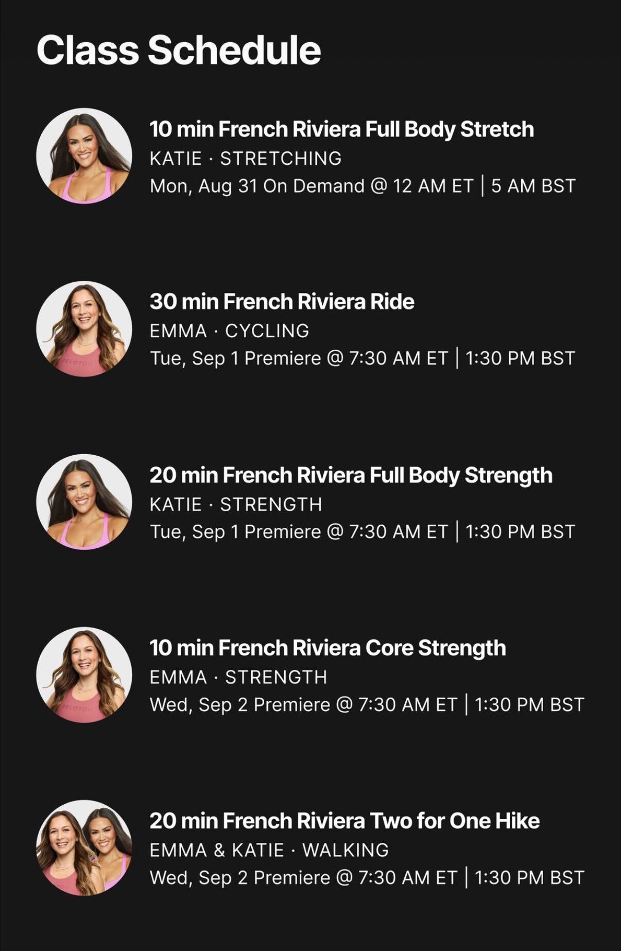 French Riviera Classes