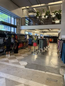 Peloton Apparel Sample Sale Racks