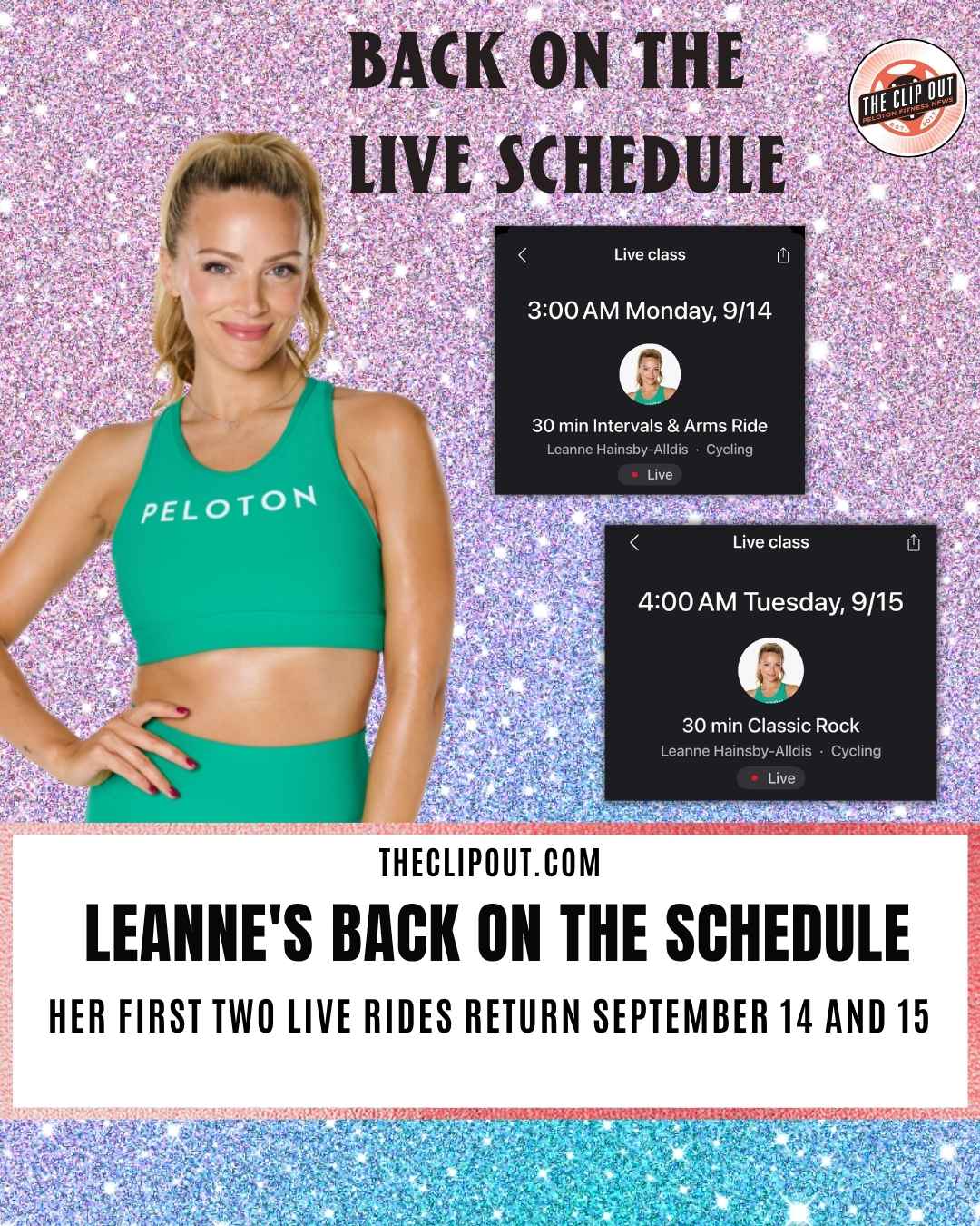 Leanne Hainsby-Alldis live classes