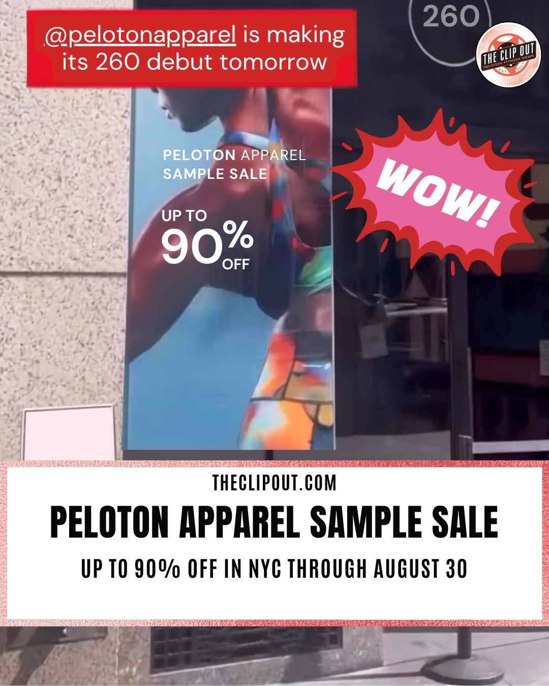 Peloton Apparel Sample Sale