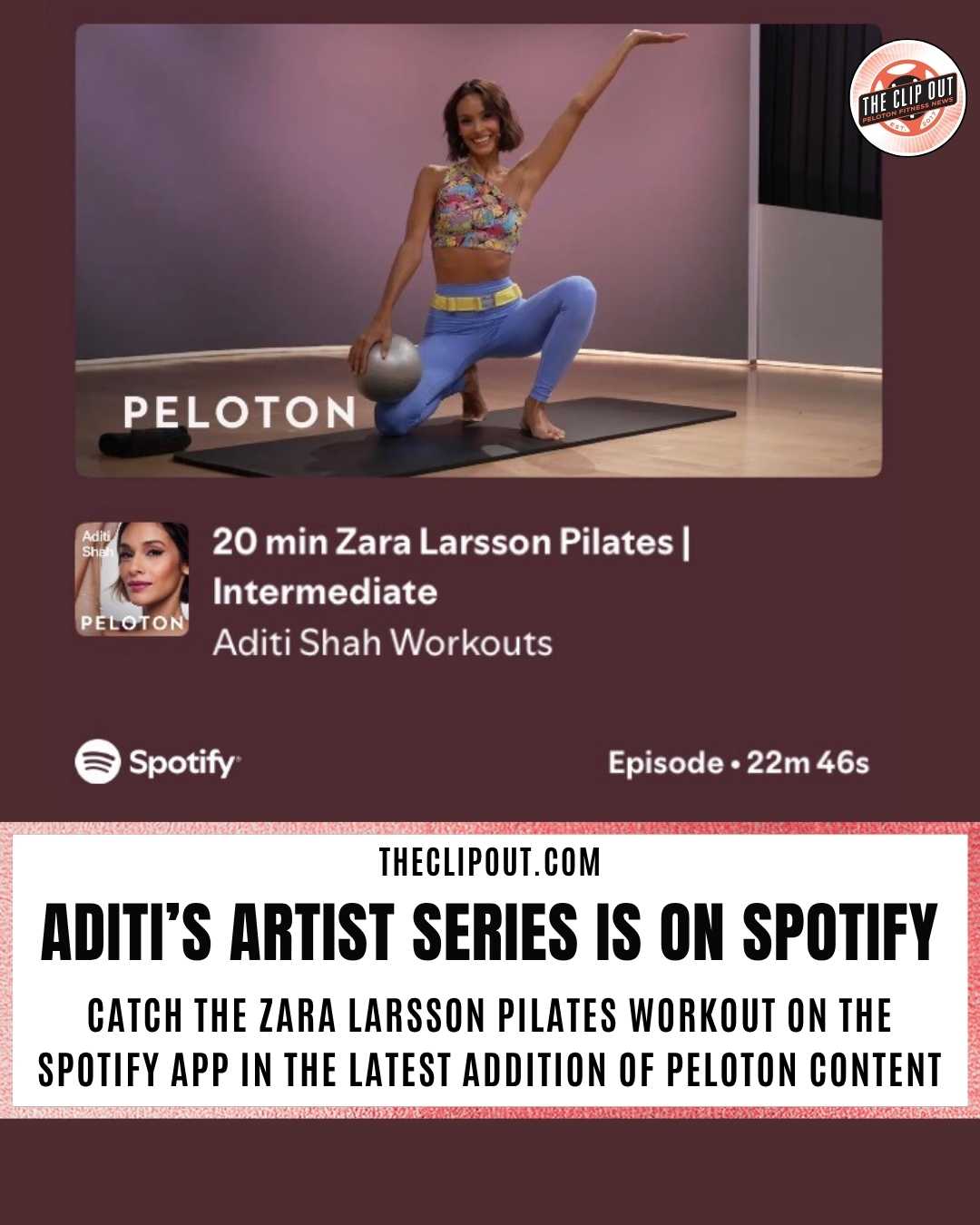 Peloton Fitness on Spotify Gains New Aditi Shah Class