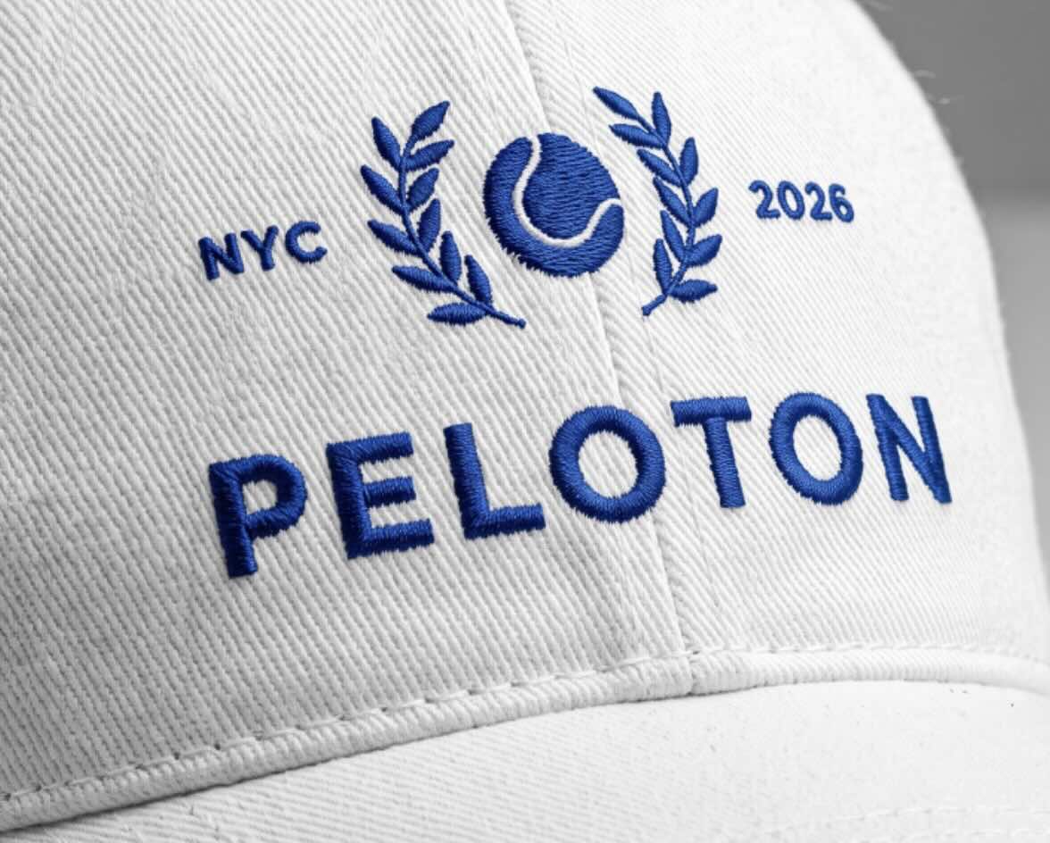 Peloton branded activation at the US Open Experience at Hudson Yards in New York City - baseball cap image