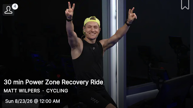 Power Zone Recovery Rides - Matt's latest arrived at the perfect time