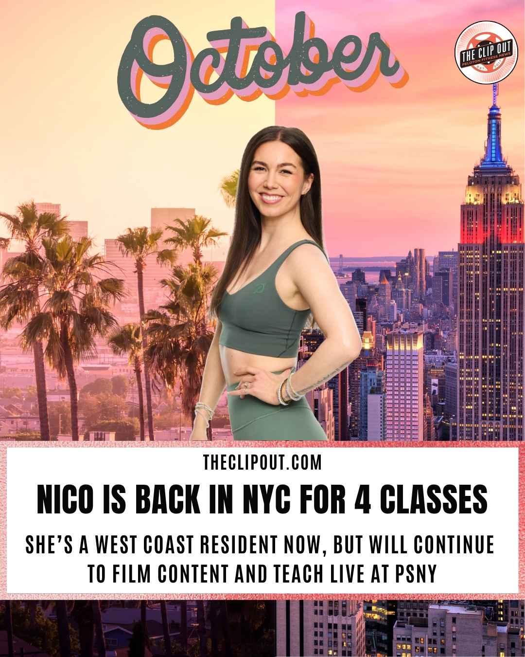 4 Nico Sarani Live Classes Return After Her Move to LA