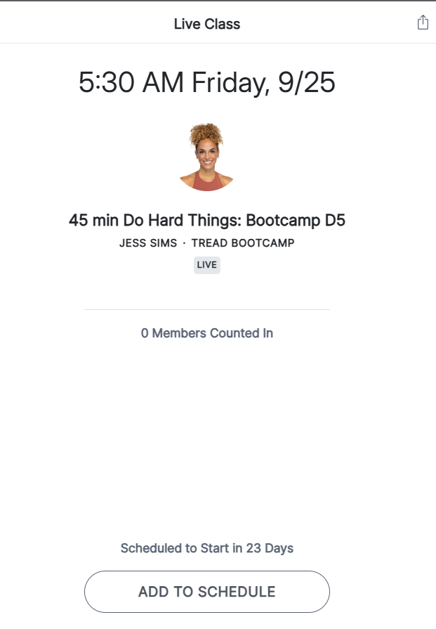Jess Sims new Peloton Program Do Hard Things Bootcamp Day 5