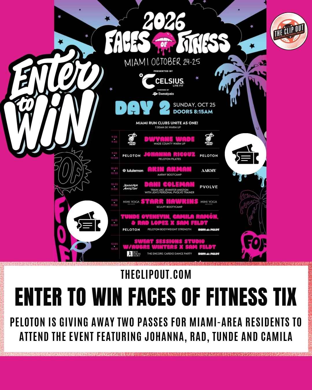 Free Faces of Fitness Miami Tickets Win 2 Passes