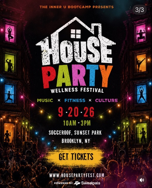 House Party Wellness Festival logo graphic for the September 20 Brooklyn event