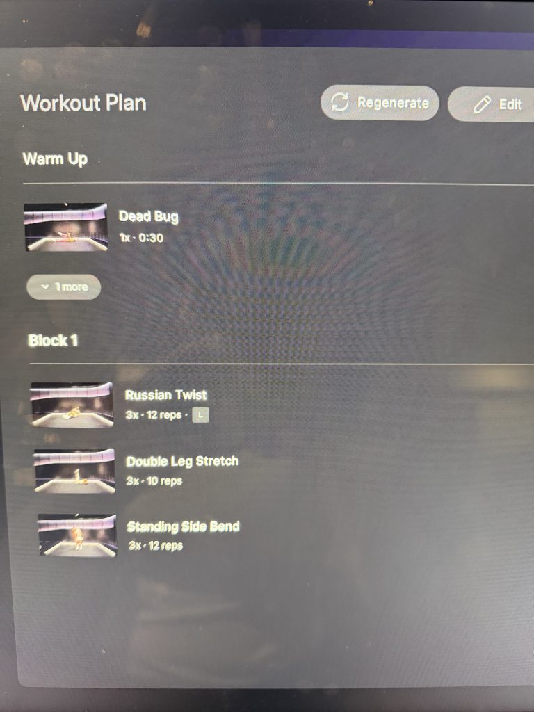 Peloton self paced workouts preferences screen