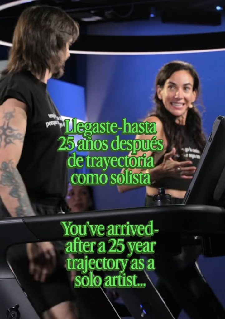 Juanes Walk moment as Mariana Fernández honors Juanes' 25 years as a solo artist