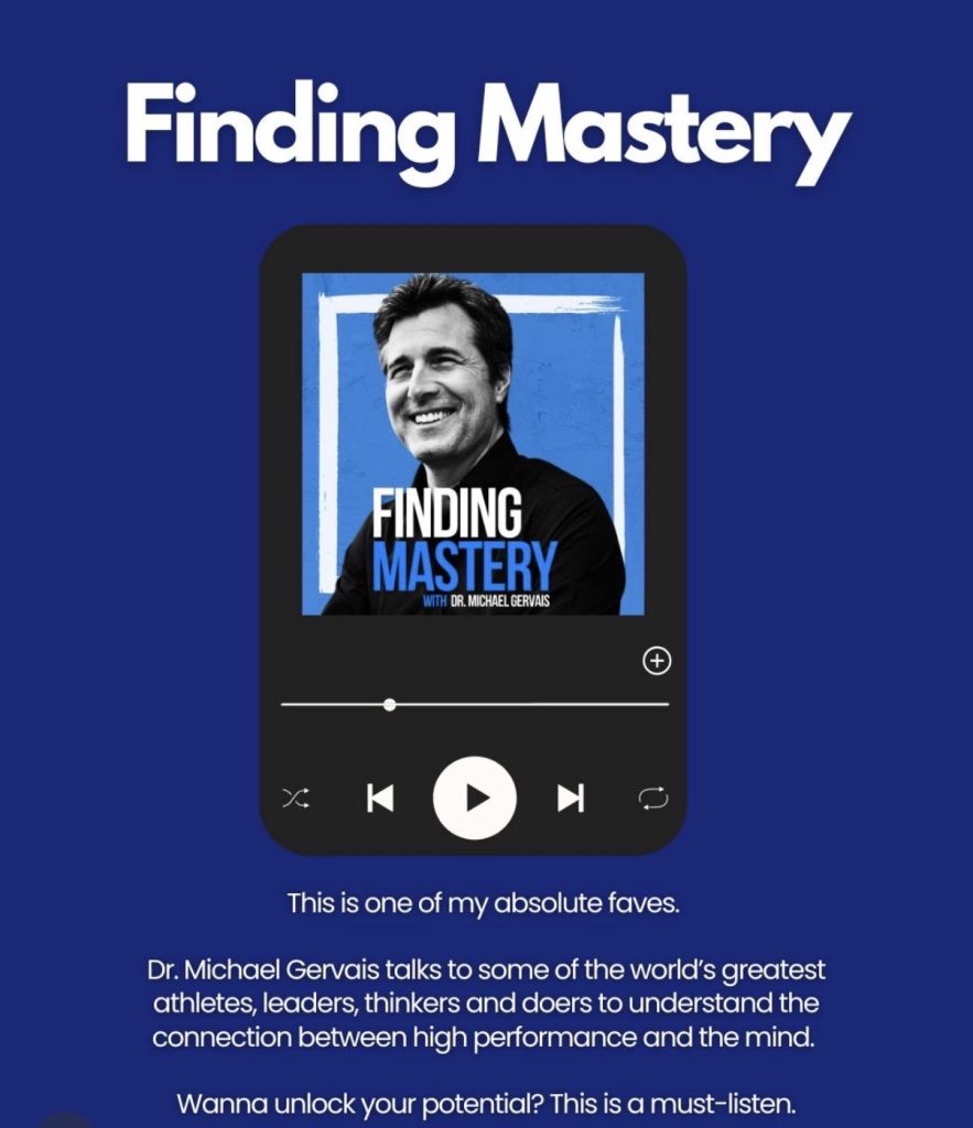 Andy Speer podcasts pick Finding Mastery with Dr. Michael Gervais
