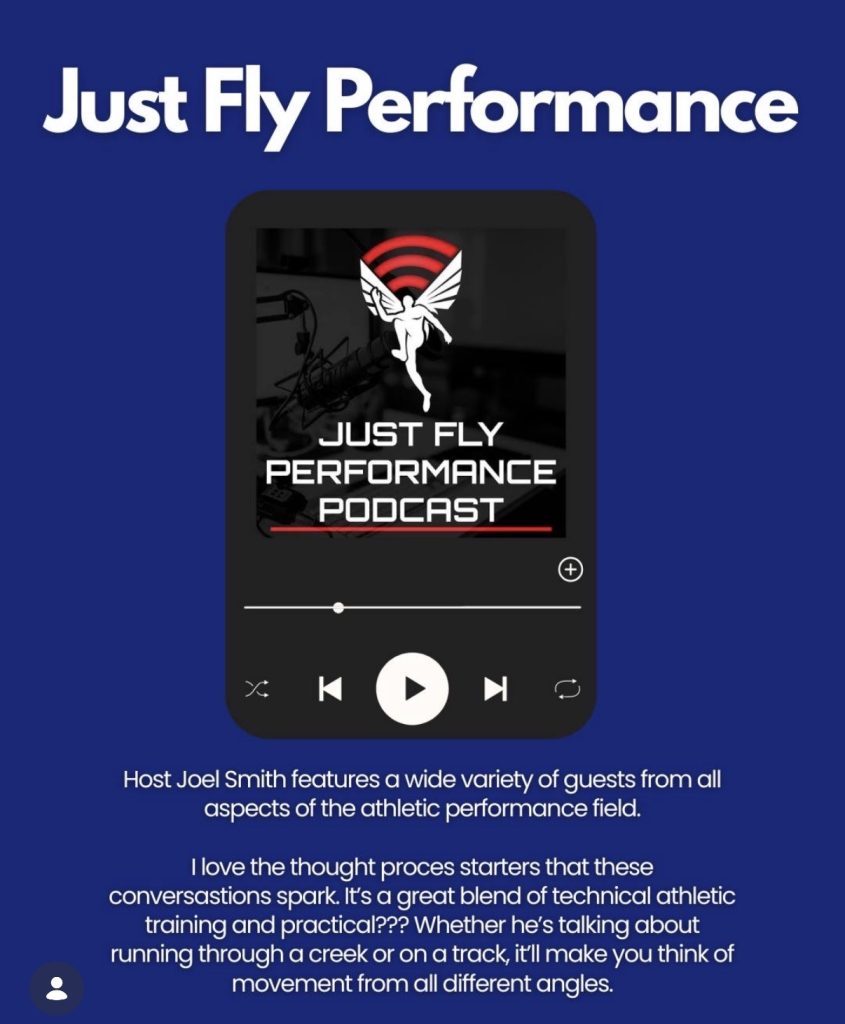 Andy Speer podcasts pick Just Fly Performance with Joel Smith