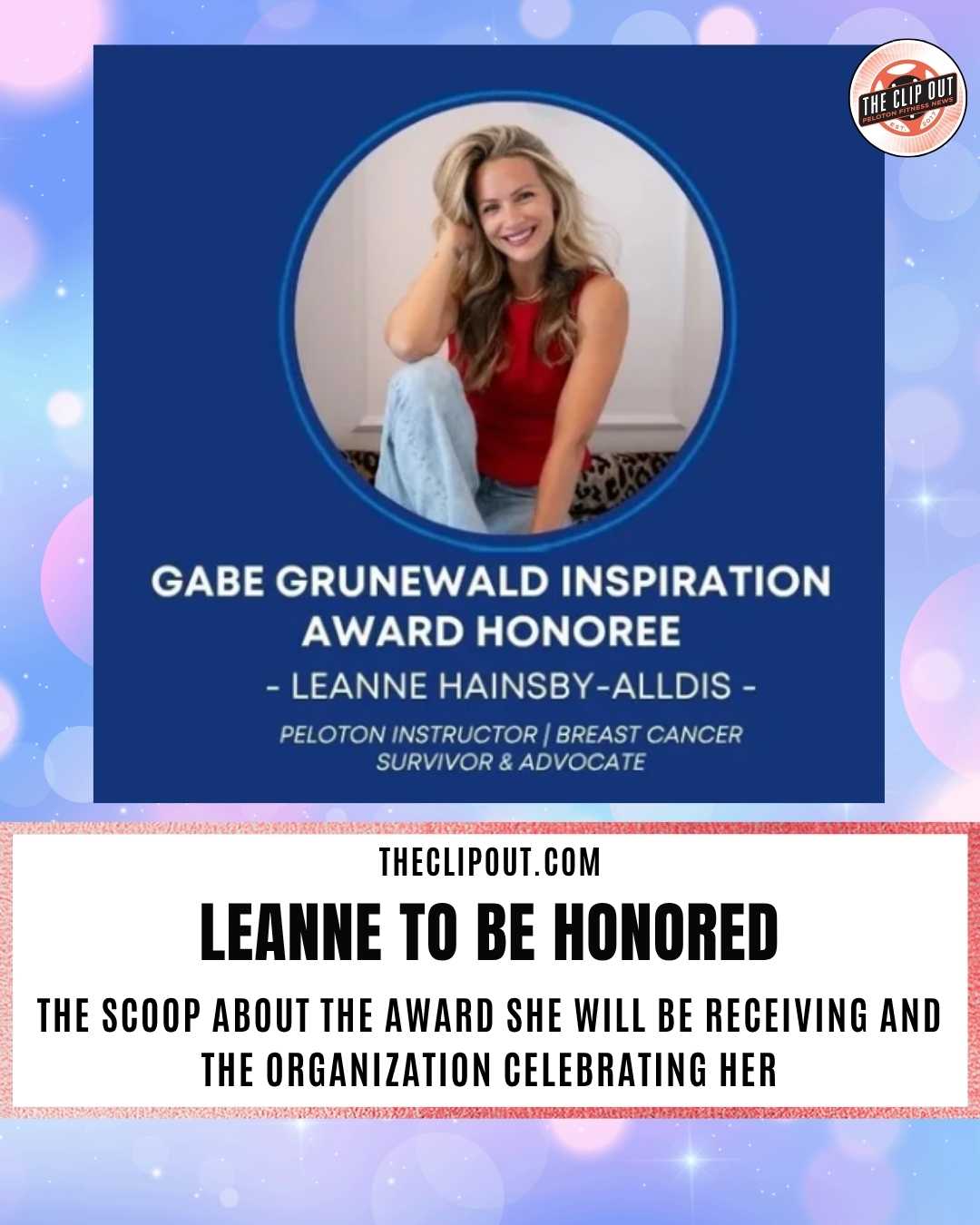 Gabe Grunewald Award goes to Leanne Hainsby-Alldis