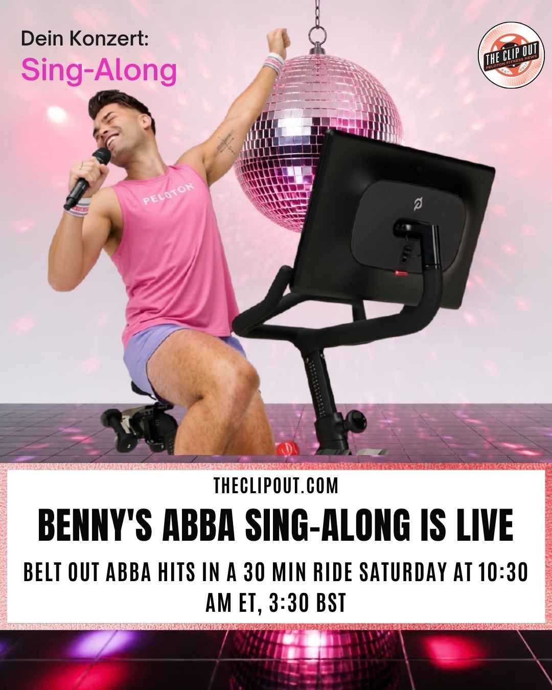 Peloton ABBA sing along ride