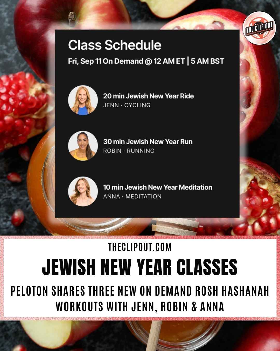 Peloton Jewish New Year Classes 3 New Options