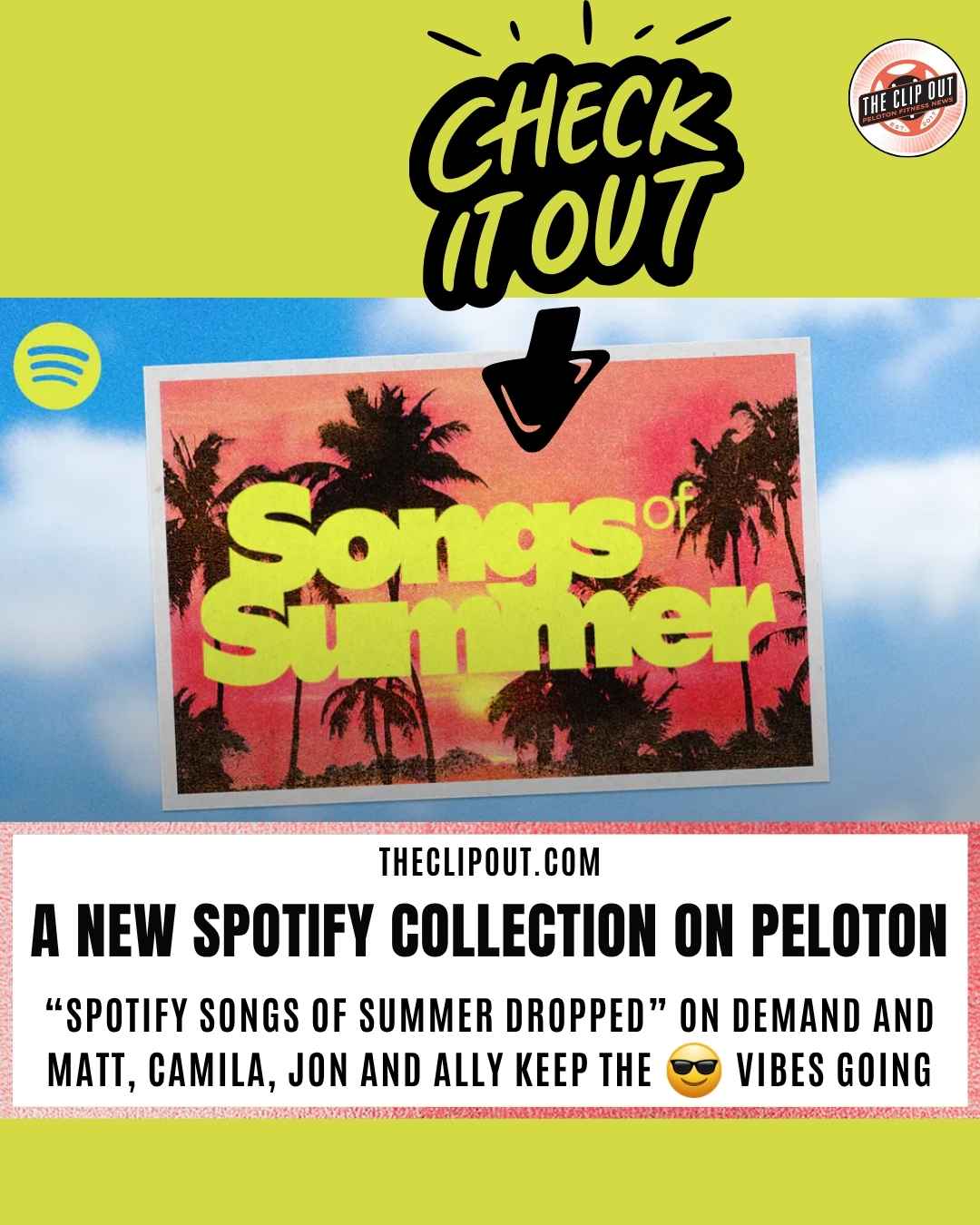 Peloton Spotify Songs of Summer Collection Launches With 4 Classes