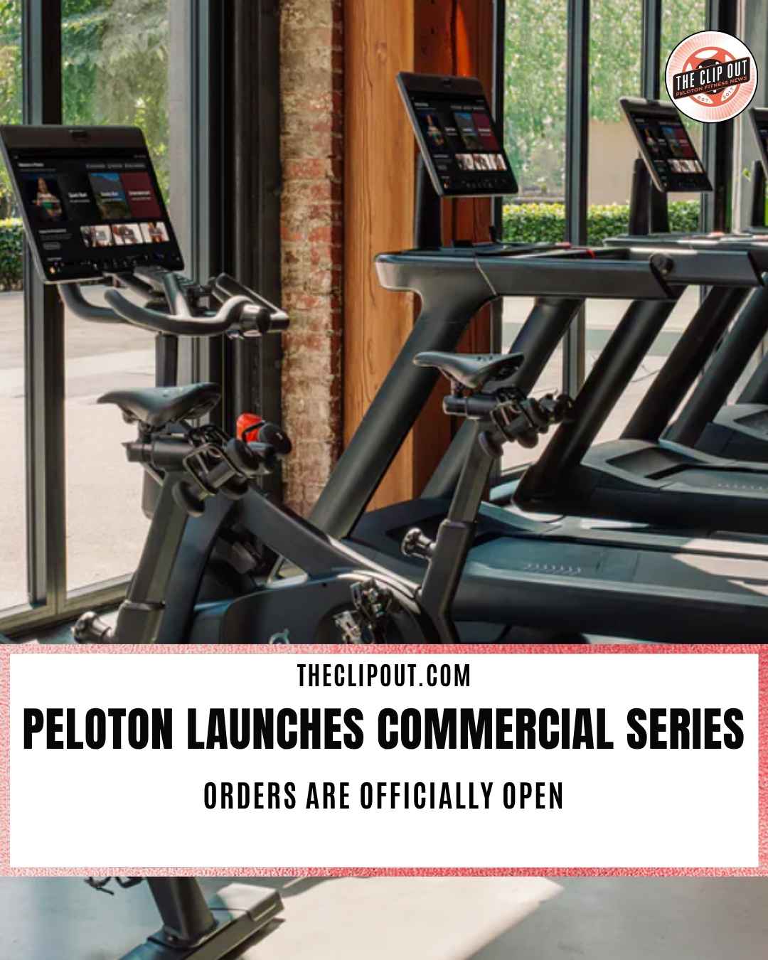 Peloton commercial series orders are now open, image of new peloton commercial bike and treadmill