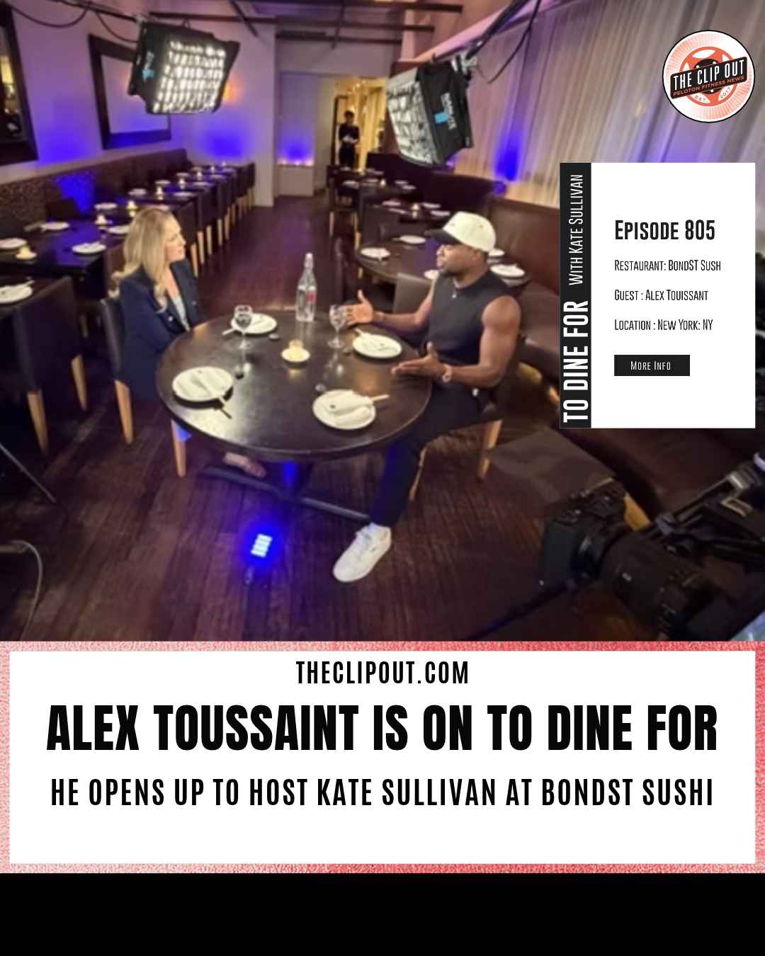 Alex Toussaint To Dine For Episode Reveals Inspiring Path