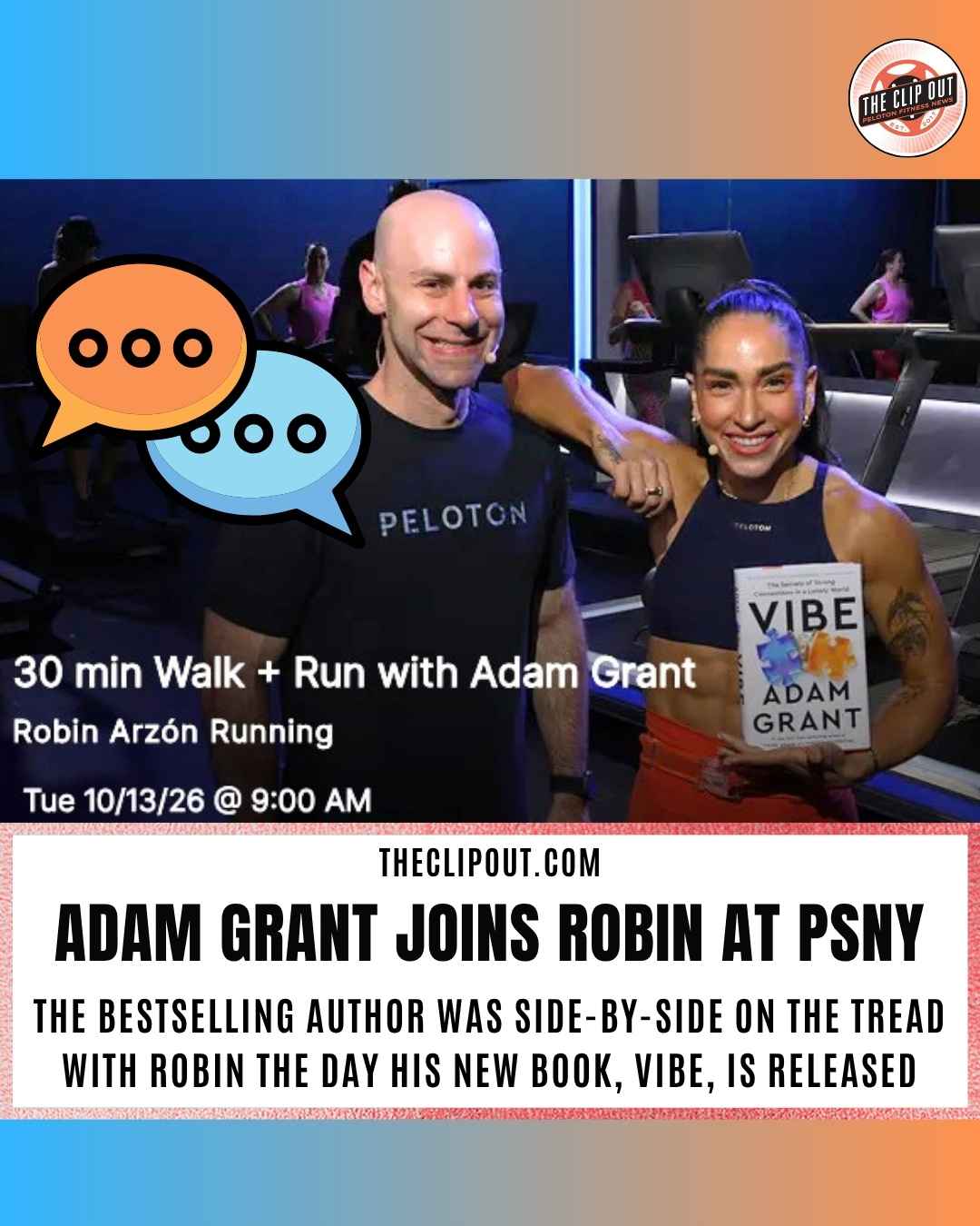 Adam Grant Peloton Class Dropped 1013 with His Book
