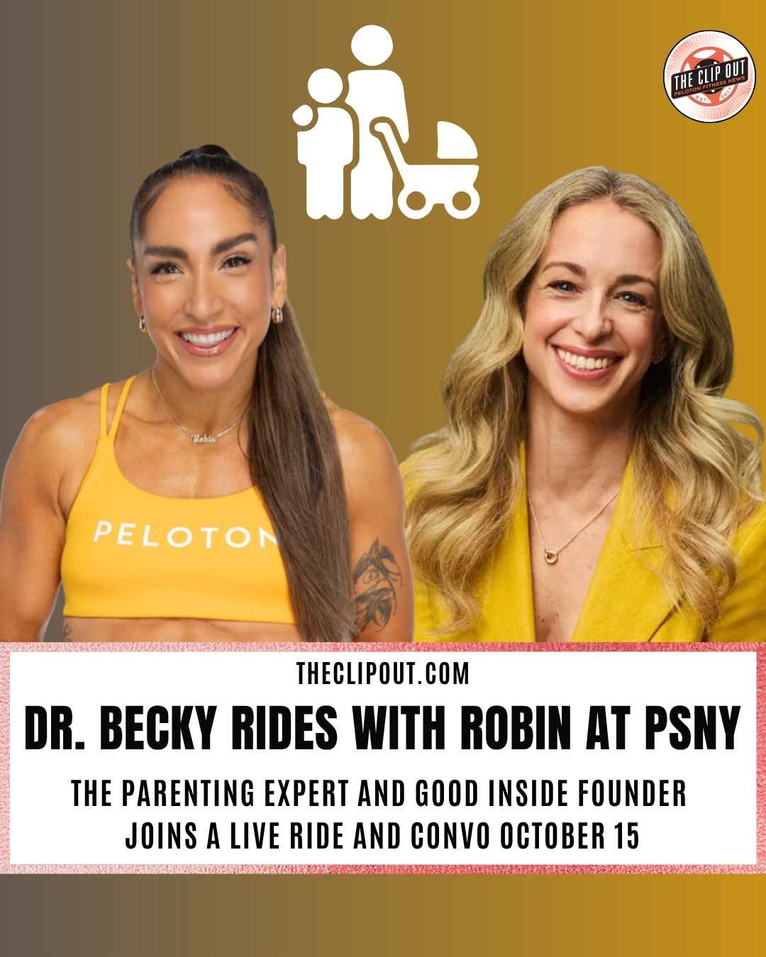 Dr Becky Joins Robin Arzon for Live Peloton Class Oct. 15