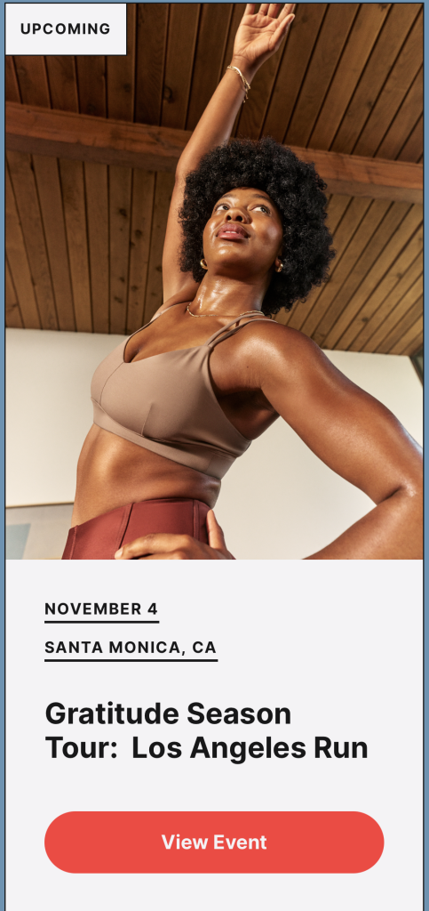 Gratitude Season Tour Los Angeles graphic with the November 4 date and instructors Marcel Dinkins and Tunde Oyeneyin over the Los Angeles skyline